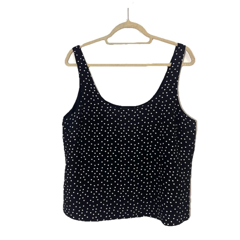 AYR Black Polka Dot Tank Top